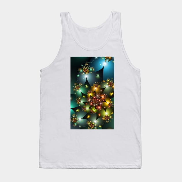 Colourful Butterfly Spiral Image Tank Top by pinkal